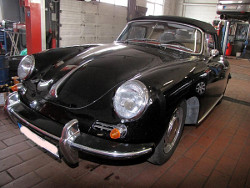 Porsche 356 Cabrio Au&szlig;enansicht Front; anklicken zum Vergr&ouml;&szlig;ern