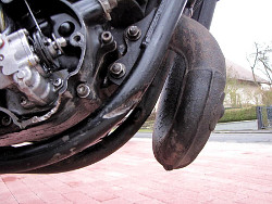 Yamaha Motorrad Detailansicht; anklicken zum Vergr&ouml;&szlig;ern
