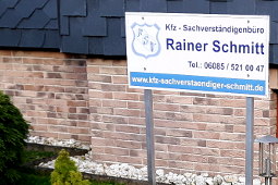 Schild Sachverst&auml;ndigenb&uuml;ro Rainer Schmitt