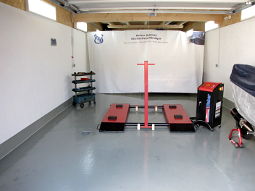 Garage mit mobiler Hebeb&uuml;hne