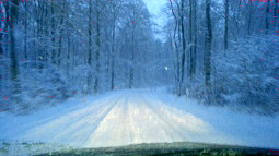 Winterliche Stra&szlig;enverh&auml;ltnisse